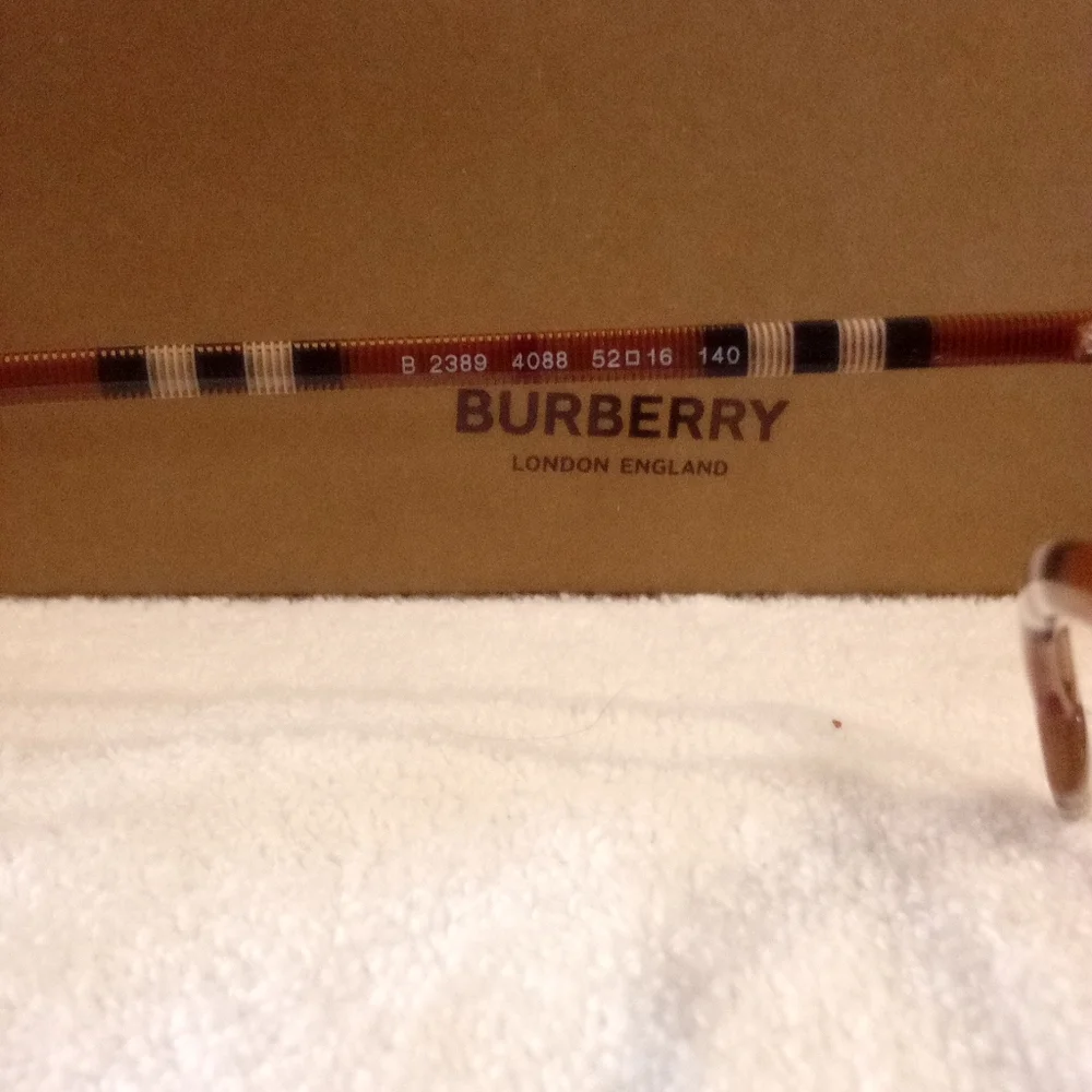 Burberry Light Brown Transparent Glasses - Picture 3 of 4
